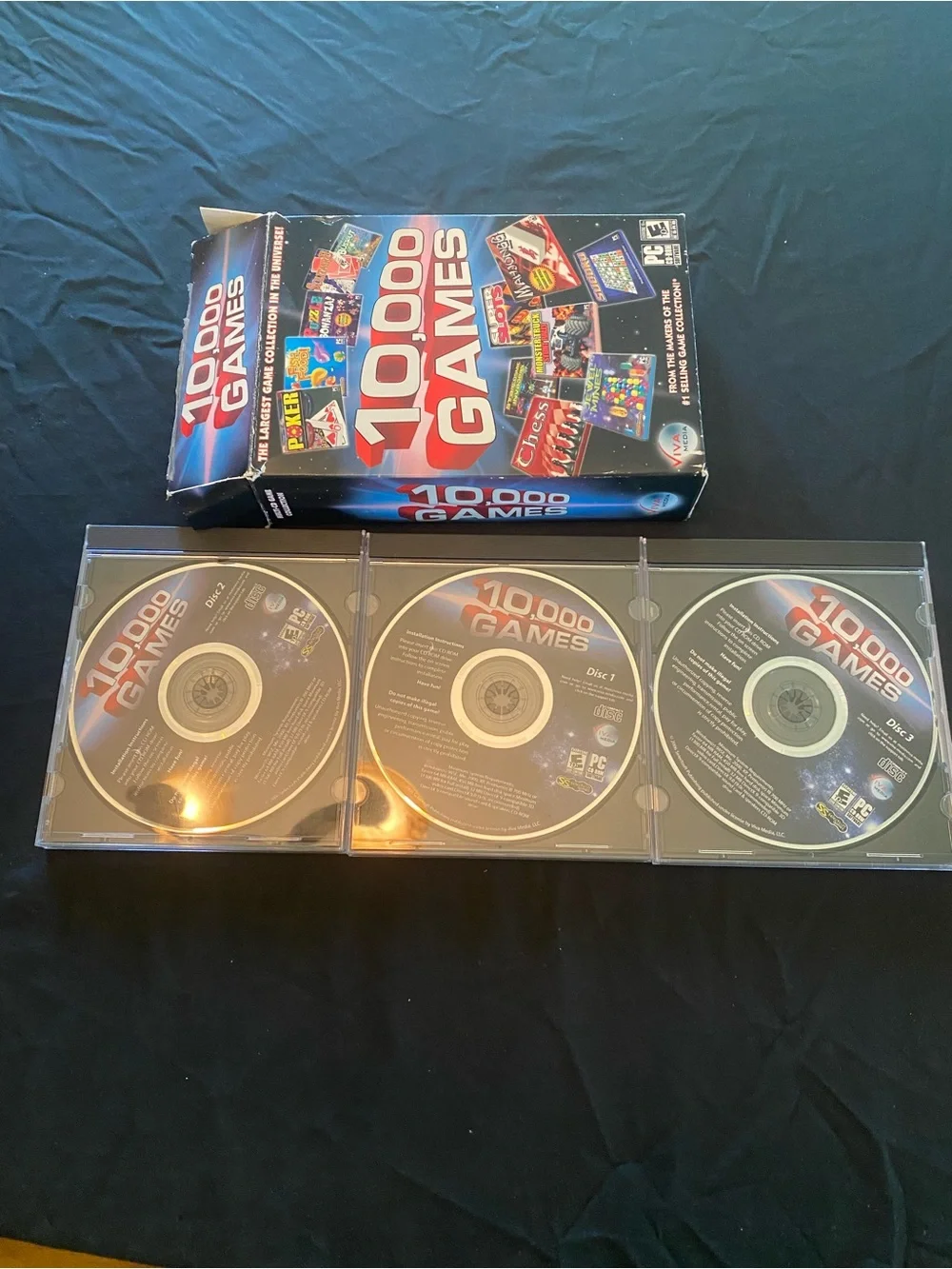 10,000 Games PC CD-ROM Collection - Blue/Red Box